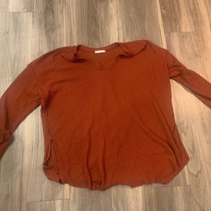 altar'd state full length long sleeve knit top